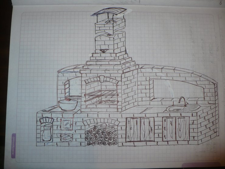 Барбекю эскиз